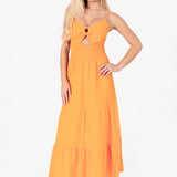'Adley' Open Front Maxi Dress