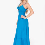 'Adley' Open Front Maxi Dress