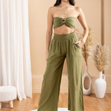 'Abby' Strapless Crop Top