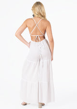 'Clare' Backless Halter Jumpsuit