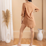 'Dune' Button-Down Cover-Up