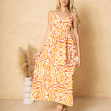 'Hallie' Print Maxi Dress
