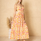 'Hallie' Print Maxi Dress