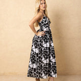 'Hallie' Print Maxi Dress