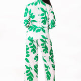 'Regina' Print Long Cotton Jacket