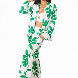 'Regina' Print Long Cotton Jacket