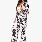 'Regina' Print Long Cotton Jacket