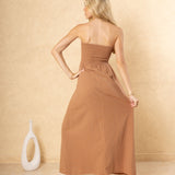 'Stella' Twist-Front Maxi Dress