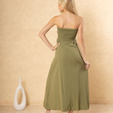 'Stella' Twist-Front Maxi Dress