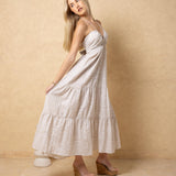 'Selene' Tiered Print Maxi Dress