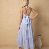 'Selene' Tiered Print Maxi Dress