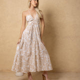 'Selene' Tiered Print Maxi Dress