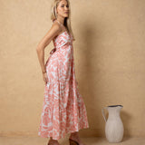 'Selene' Tiered Print Maxi Dress