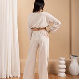 'Solana' Drawstring Wide Leg Pants