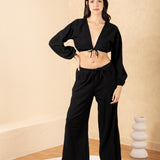 'Solana' Tie Front Crop Top