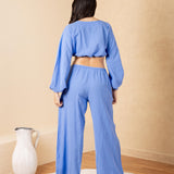 'Solana' Drawstring Wide Leg Pants