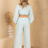 'Solana' Drawstring Wide Leg Pants