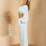 'Solana' Drawstring Wide Leg Pants