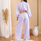 'Solana' Drawstring Wide Leg Pants