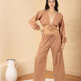 'Solana' Drawstring Wide Leg Pants