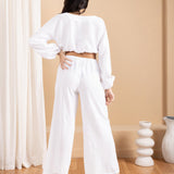 'Solana' Drawstring Wide Leg Pants