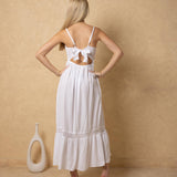 'Carmela' Crochet Trim Maxi Dress