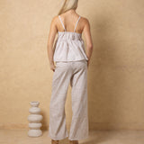 'Solana' Drawstring Wide Leg Print Pants