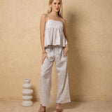 'Corinna' Babydoll Print Top