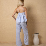 'Corinna' Babydoll Print Top