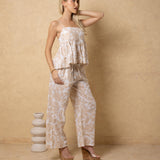 'Corinna' Babydoll Print Top