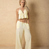 'Solana' Drawstring Wide Leg Pants