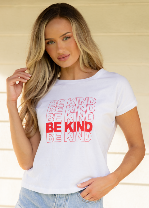 'Kind Blend' Graphic Tee White