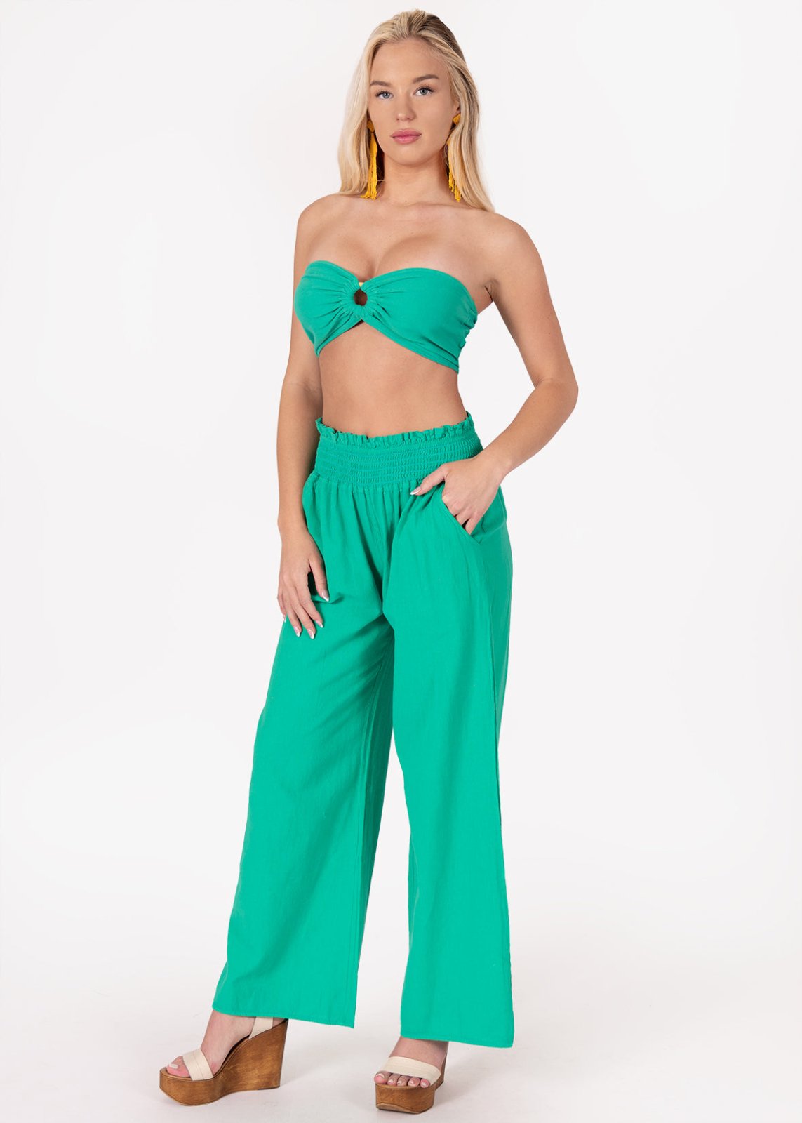 'Abby' Strapless Crop Top WOMEN'S TOP for women resort wear - Seaspice Resort Wear