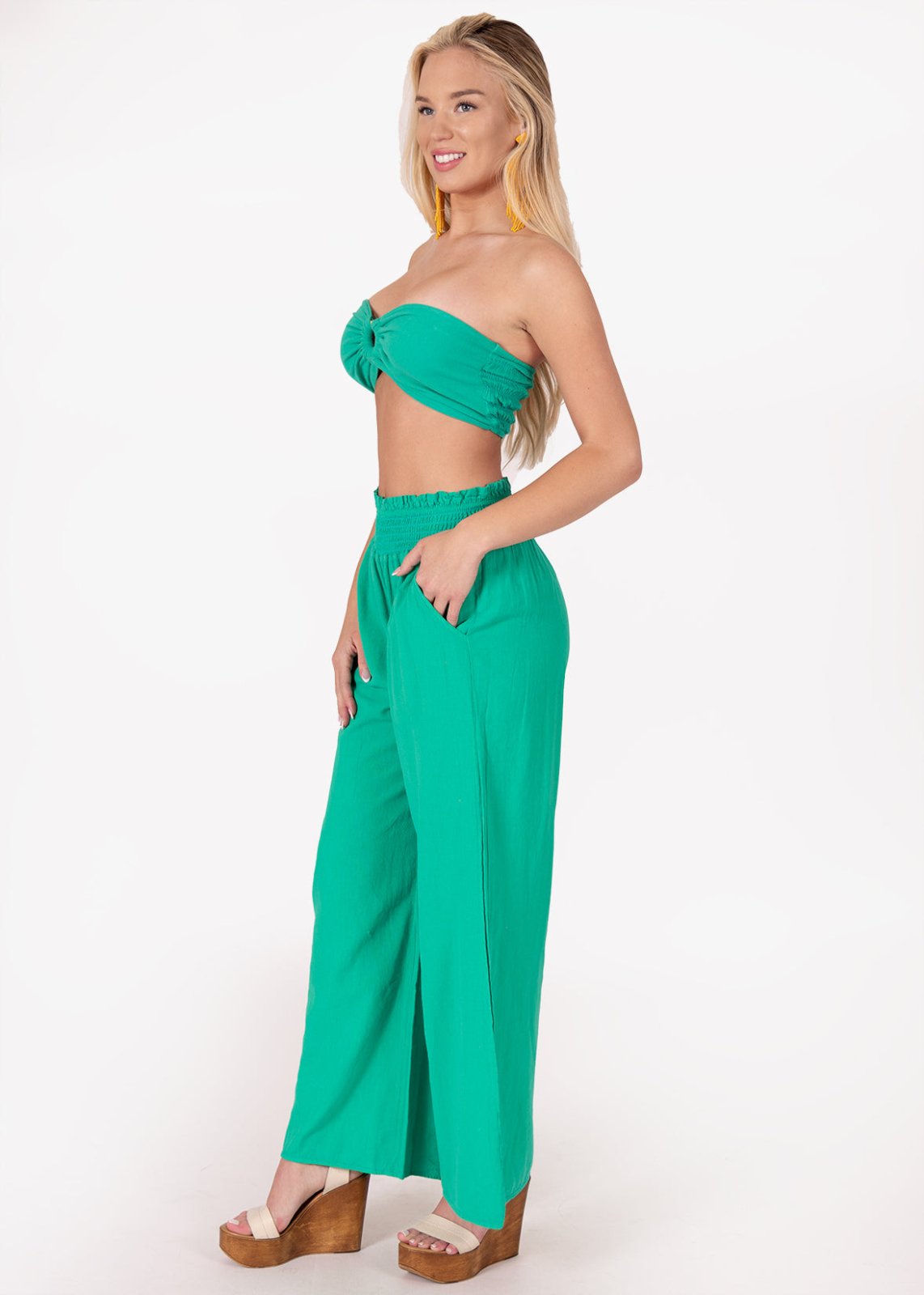 'Abby' Strapless Crop Top WOMEN'S TOP for women resort wear - Seaspice Resort Wear