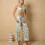 'Abby' Strapless Print Crop Top WOMEN'S TOP for women resort wear - Seaspice Resort Wear
