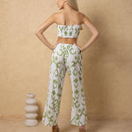 'Abby' Strapless Print Crop Top WOMEN'S TOP for women resort wear - Seaspice Resort Wear