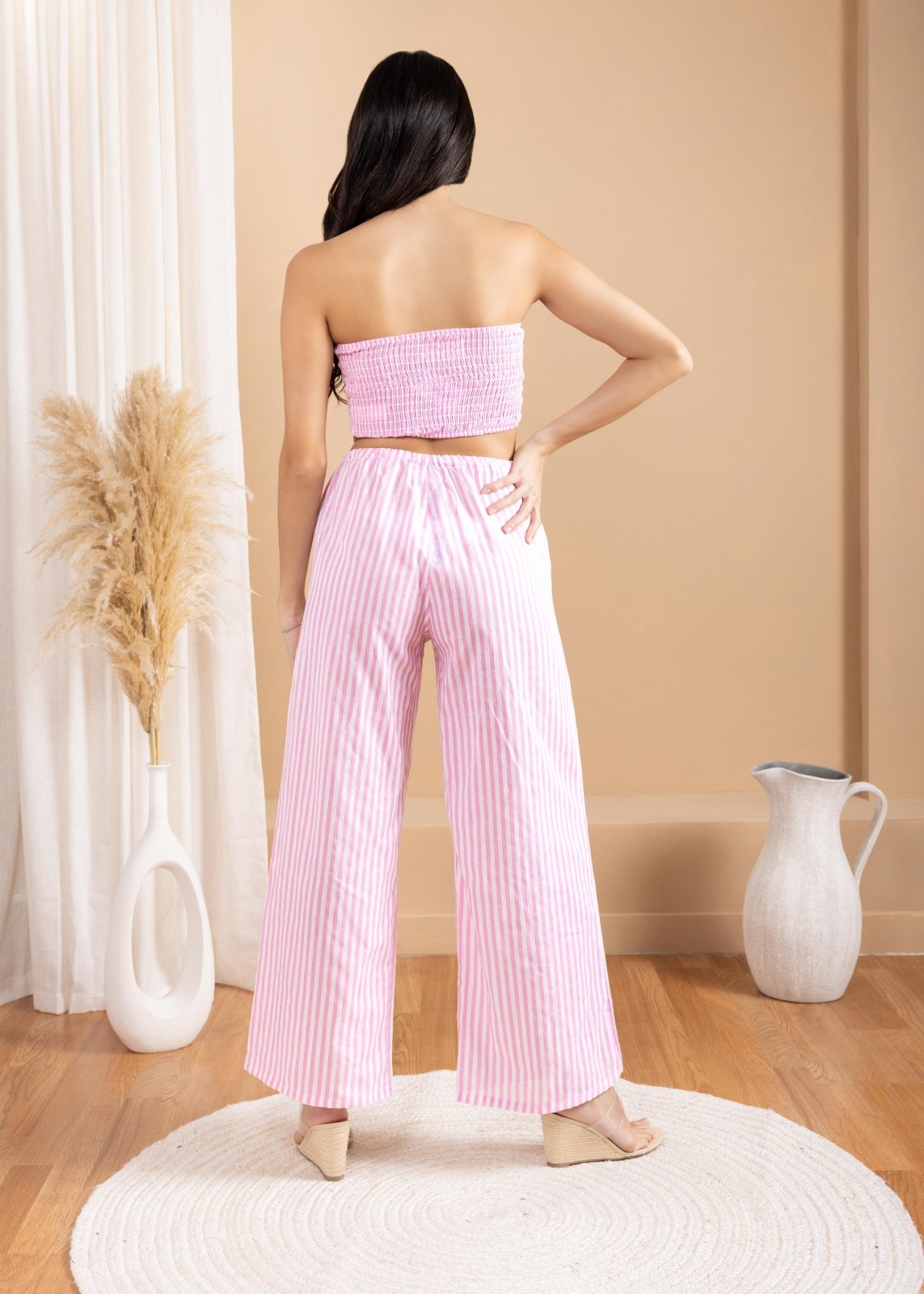 'Abby' Striped Crop Top WOMEN'S TOP for women resort wear - Seaspice Resort Wear