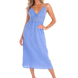 'Aisha' Tie-Back Midi Dress