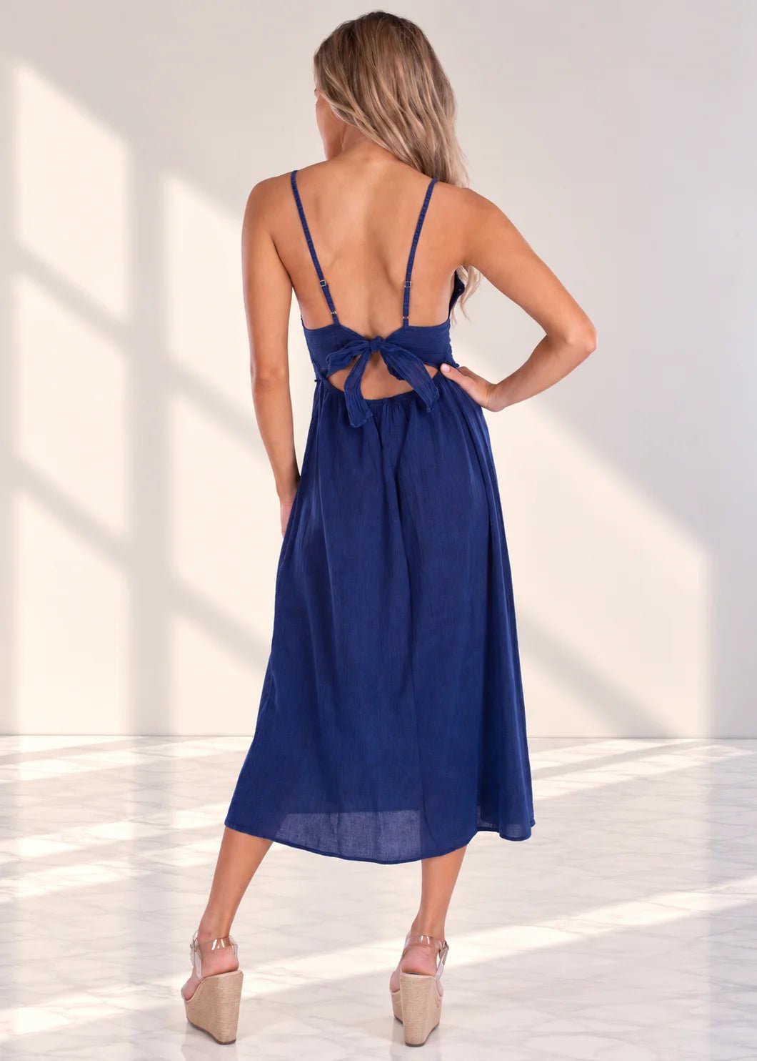 'Aisha' Tie-Back Midi Dress WOMEN'S DRESS for women resort wear - Seaspice Resort Wear