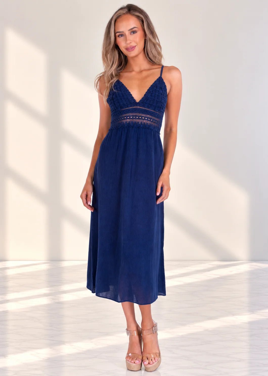 'Aisha' Tie-Back Midi Dress WOMEN'S DRESS for women resort wear - Seaspice Resort Wear