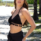 'Alaia' Tassel Bikini Top WOMEN'S TOP for women resort wear - Seaspice Resort Wear