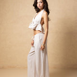 'Alaina' Tie Front Ruffle Top WOMEN'S TOP for women resort wear - Seaspice Resort Wear