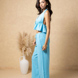 'Alaina' Tie Front Ruffle Top WOMEN'S TOP for women resort wear - Seaspice Resort Wear