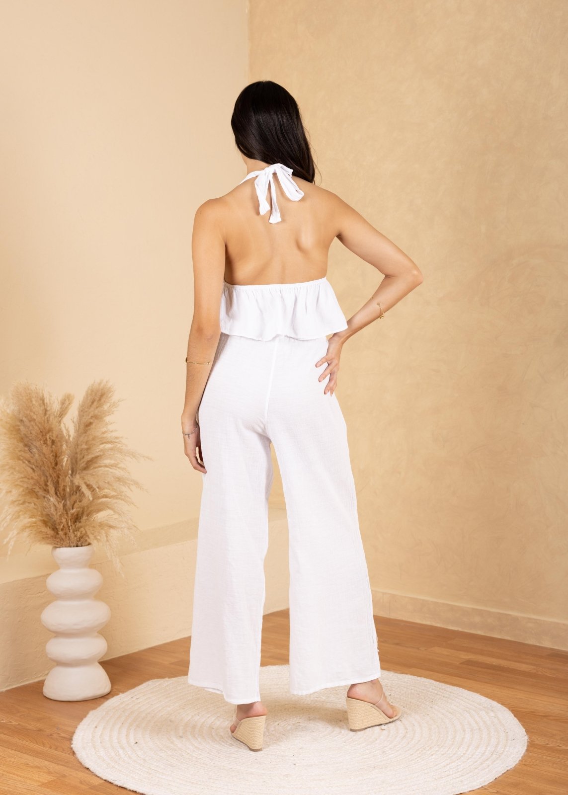 'Alaina' Tie Front Ruffle Top WOMEN'S TOP for women resort wear - Seaspice Resort Wear