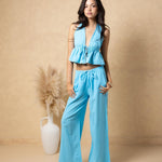 'Alaina' Tie Front Ruffle Top WOMEN'S TOP for women resort wear - Seaspice Resort Wear