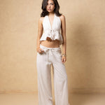 'Alaina' Tie Front Ruffle Top WOMEN'S TOP for women resort wear - Seaspice Resort Wear