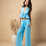 'Alaina' Tie Front Ruffle Top WOMEN'S TOP for women resort wear - Seaspice Resort Wear