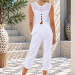 'Alba' Sleeveless Blouse WOMEN'S TOP for women resort wear - Seaspice Resort Wear