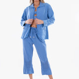 'Alessia' Long Cotton Jacket WOMEN'S JACKET for women resort wear - Seaspice Resort Wear
