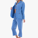 'Alessia' Long Cotton Jacket WOMEN'S JACKET for women resort wear - Seaspice Resort Wear